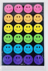 Anerican Greetings Rainbow Smiley Face & Star Stickers – 10 Sheets Multi Color