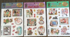 Vintage Paper Pizazz STICKERS*Janie Dawson*Best Buds/busy Kids/just For Girls