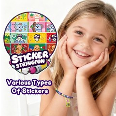 Creative Sticky Rolls Bracelet Making Kit for –150 Reusable Stickers,DIY Surp…