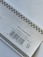 5 Mrs Grossmans Slivers, Metallic Multi Color Border Stickers Lines Edge Foil