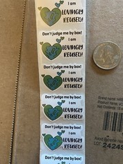 Recycle Packaging Stickers Lovingly Recycled Packaging Labels 500 Stickers US ♻️