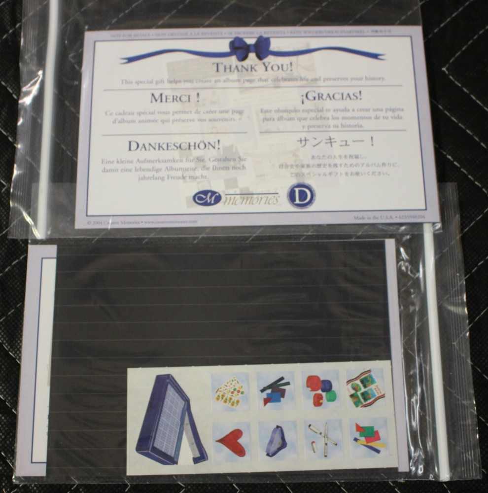 Creative Memories – School Thank you Packet