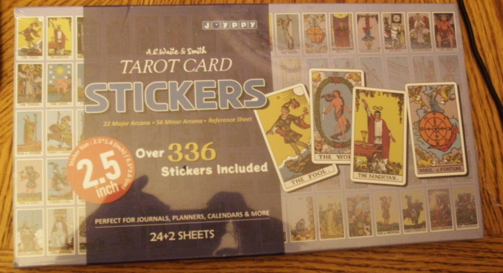 Tarot Stickers for Journaling – 336 Tarot Card Stickers + Reference Sheet, NEW