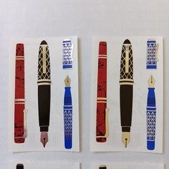 Lot of 4 Mrs. Grossman’s Fountain Pens Reflections Collection Sticker Mods
