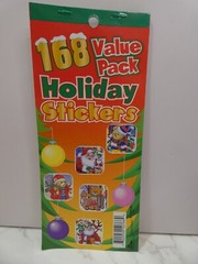 VTG D.M. Holiday Stickers 168 Value Pack Christmas Teddy Bears New
