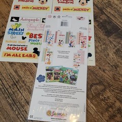 Mickey Mouse Disney Theme Park Phrase Stickers By Sandy Lion 5.5×12 (2) Sheets