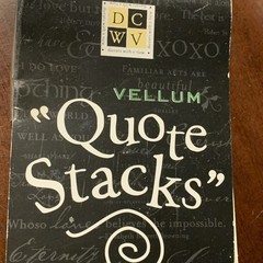 Vellum Quote Stacks Holidays & Seasons Great For Scrapbooking
