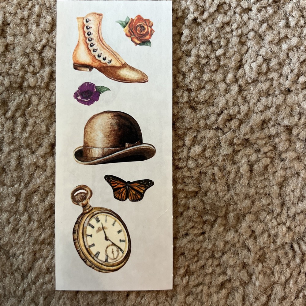 Creative Memories Stickers Heritage Pocket Watch Hat Shoe