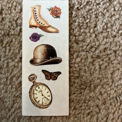 Creative Memories Stickers Heritage Pocket Watch Hat Shoe