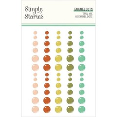Crafts Enamel Dots SS Sticky Back Trail Mix Neutrals Gold Green Rust