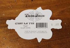 My Mind’s Tres Jolie Title DieCut ~ C’est La Vie…..Bright.