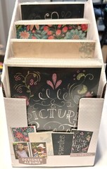 Lot of 12 4×6 Floral Chalk Photo Albums 4 Designs w/1 Up Stand Scrapbooking