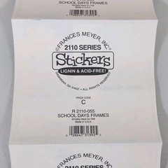 Vintage Frances Meyer School Day Frames Sticker Roll Lot of 44 Sheets – READ
