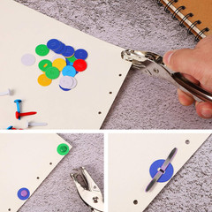 100 Pieces Brass Paper Fasteners Paper Brads, and 300 Pieces Washers with Hole P