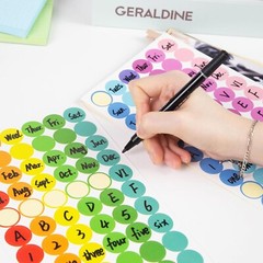 1500 PCS Colorful Dot Stickers Color Coding Round Labels Circle Dots Labels