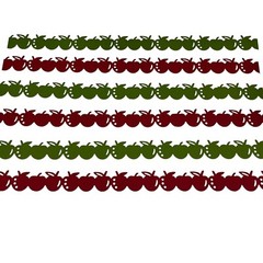 Creative Memories Apple Chain 12” Die Cut Cardstock Border Shapes, 6 Pieces
