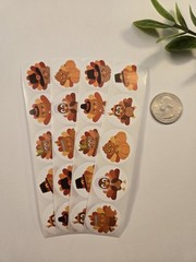 20 Thanksgiving Stickers/Reward Stickers For Kids/Turkey Stickers/Fall Stickers