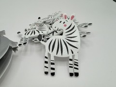 Safari Animal Foam Craft Stickers 40pcs Giraffe Zebra Elephant Hippo Leopard Lot