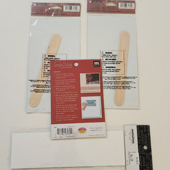 NEW 4 Pkgs Rub-Ons BABY White Blue Words Footprint Inspirables Making Memories-Z
