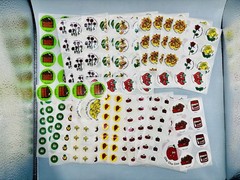 Vintage CTP Loose Full Sheet Lot Of Scratch And Sniff Stickers. 23 Full Sheets.