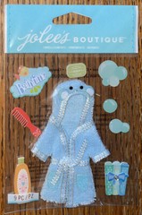 RARE Jolees Baby Boy Little Kid Bath Time Hooded Robe Towel Comb Bubbles Shampoo