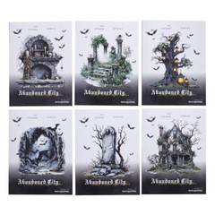 10Pcs Gothic PET Stickers Forest Bat Scrapbook Collage Junk Journal Card Crafts