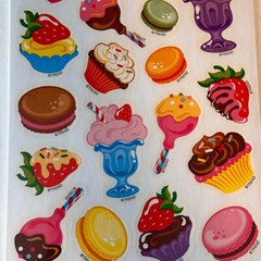 TREND CHOCOLATE CUPCAKE Scratch n Sniff Stinky Stickers 72 CT Party Loot T83038