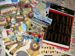 HUGE Lot of Words, Phrases Flowers Baby Safari Craft Stickers