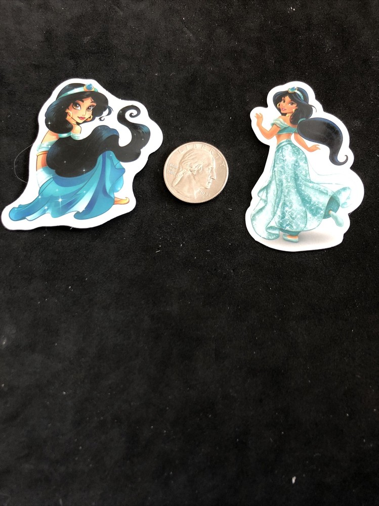 Disney Stickers – Aladdin, Jasmine lot of 2 Stickers