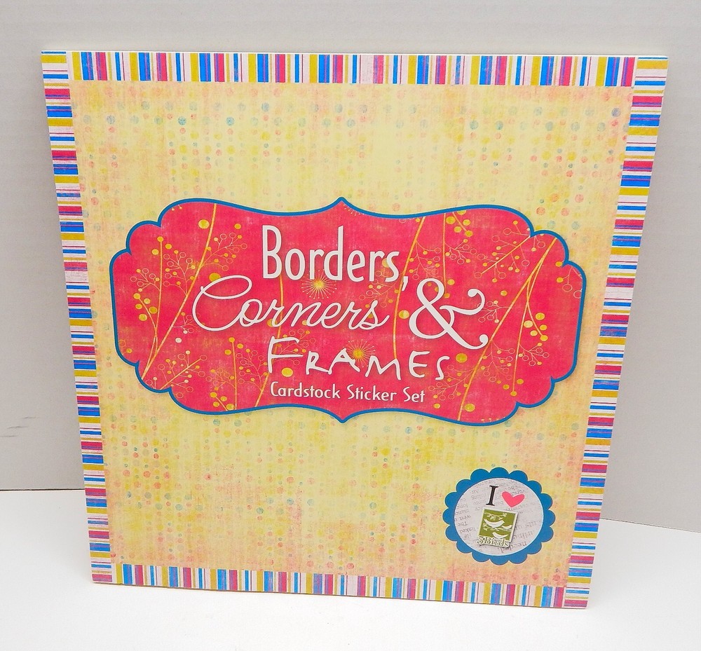 Borders Corners Frames Cardstock Sticker Set Pad Sheets 3 Birds Design