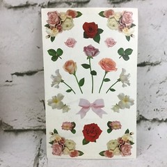 Assorted Sticker Lot Rose Floral Watering Cans Lady Bugs Scrapbooking Collectors