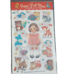 NEW Doll Stickers AFROCAT PAPER DOLL MATE STICKER SET 6 SHEETS, BOY GIRL FF-004