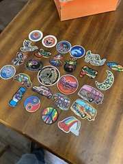 24 Vintage Prism Vending Machine Stickers lot Hippie 90’s Peace Rainbow Mushroom