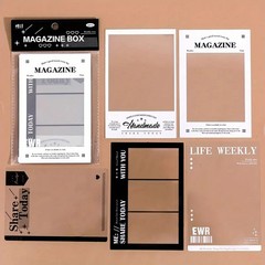 Sticker Pack Sheets of Transparent Retro Adhesive Collage Hand Account Material