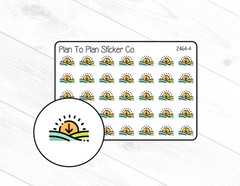 2464-4~~Sunset (Land) Planner Stickers.