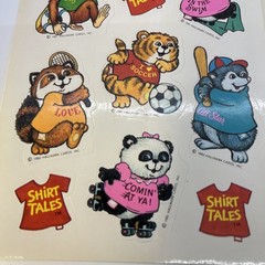 Vintage NOS 1980s Hallmark Ambassador Shirt Tales Stickers