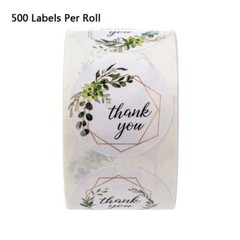Thank You Stickers 500pcs/roll Small Business Bakery Candy Dessert