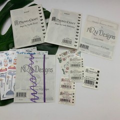 Vintage 90s Provo Craft Sticker Lot Baby Doctor Nurse Banners Bears Scrapbook