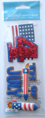 Jolee’s Boutique July 4th Scrapbook Sticker Sheet