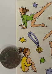 GYMNASTICS Stickers(11pc)Competition￼•Trophy•Metal•Mats•Olympics￼•Dance•BAL Beam