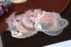Flower Planet PET Stickers Pack | moon planet flower earth galaxy themed PET