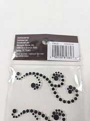 New Recollections Black Rhinestone Adhesive Embellishment Stickers 4 Count