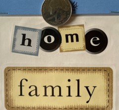 FAMILY Expressions Stickers(8pc) Element•Home•Grandpa•Grandma •Memories•Treasure