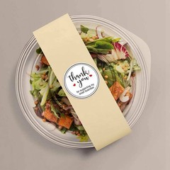 1000 Round Kraft Paper Thank You for Supporting My Small Business Stickers Label