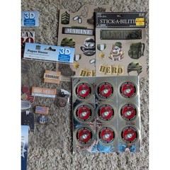 US Military Scrapbooking Stickers Marines Navy Air Force More
