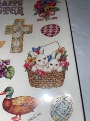 Forget Me Not American Greetings Easter Stickers Eggs Bunny Chicks Vintage