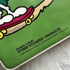 vintage Trend 80s Stinky sticker collector Album Binder Book 1983 & pages