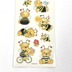 Stickety-Doo-Da Stickers American Greetings Bumblebee Bears Bee 2 Sheet NEW