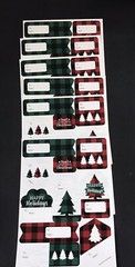 BiGDoT Christmas Gifts TO & FROM Sticker Labels Red & Green Plaid 10 Pages