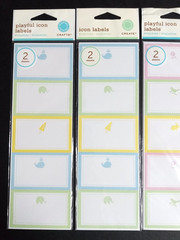 Scrapbooking Sticker Lot of 4 Packages Martha Stewart Round Pastel Baby Labels